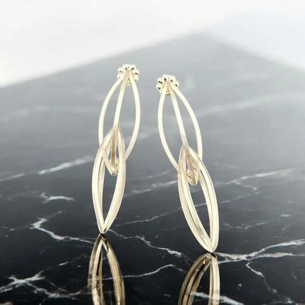 NEW Sterling Silver 3D Earrings by Megu's Attic